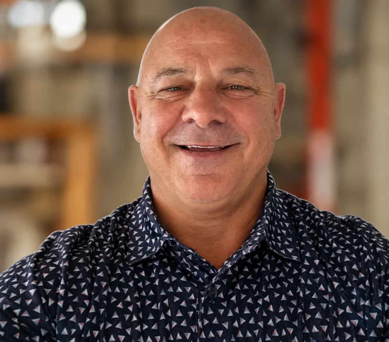 Gino Pizzacalla, Estimator for Blouin Brothers Insulation smiles brightly for the camera.