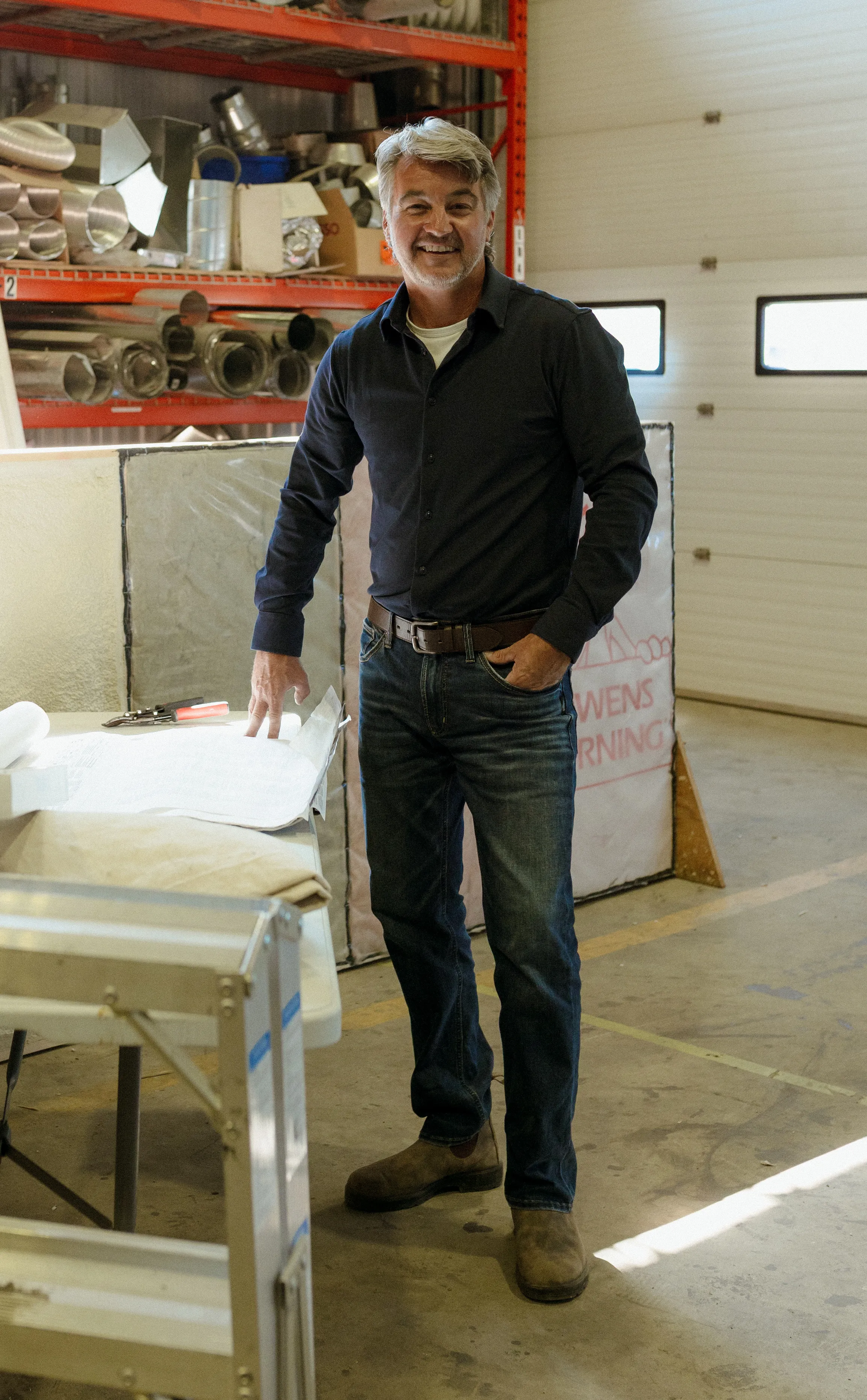 Jamie Blouin, owner of Blouin Brothers Insulation.
